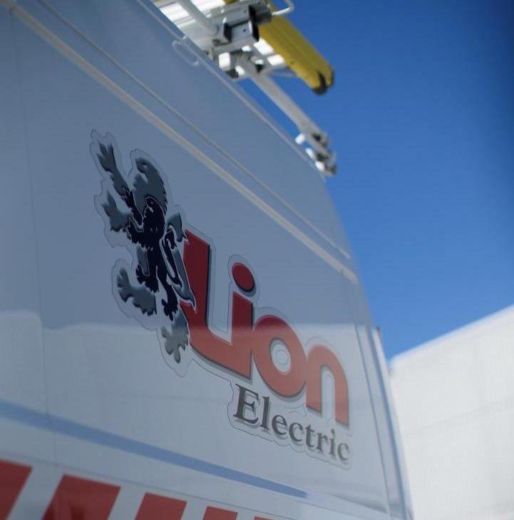 Lion Electric branded service vehicle
